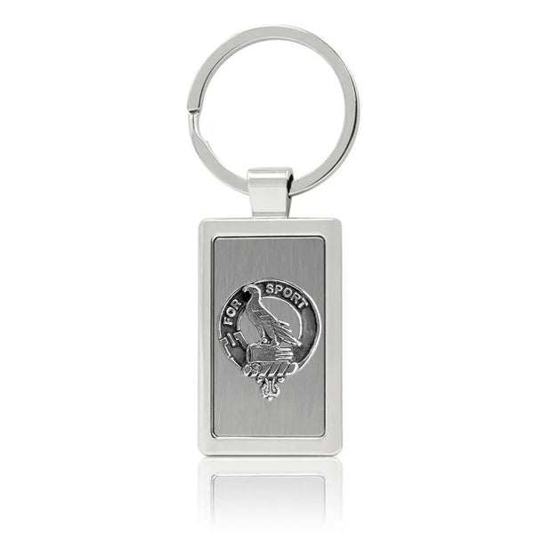 Clelland Clan Crest Stainless Steel Key Ring