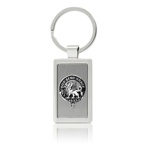 Crichton Clan Crest Stainless Steel Key Ring