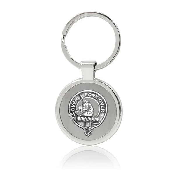 Cunningham Clan Crest Stainless Steel Key Ring