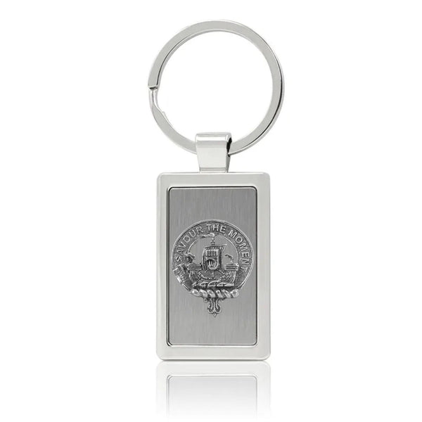 Duncan Sketraw Clan Crest Stainless Steel Key Ring