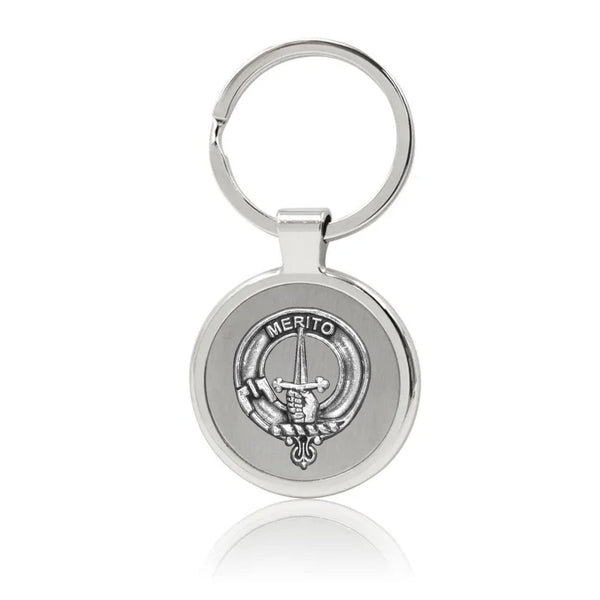 Dunlop Clan Crest Stainless Steel Key Ring