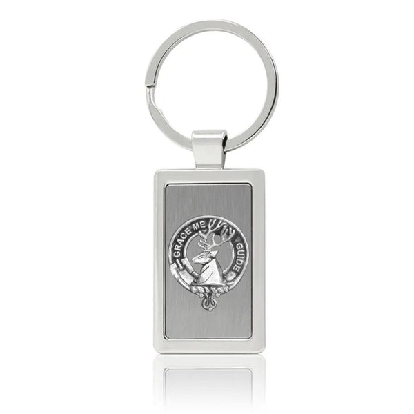 Forbes Clan Crest Stainless Steel Key Ring