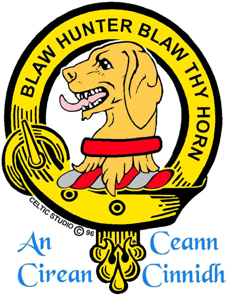 Forrester Clan Crest Stainless Steel Key Ring