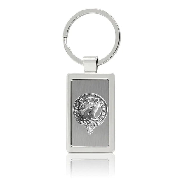Fullerton Clan Crest Stainless Steel Key Ring