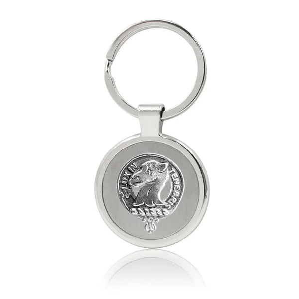 Fullerton Clan Crest Stainless Steel Key Ring
