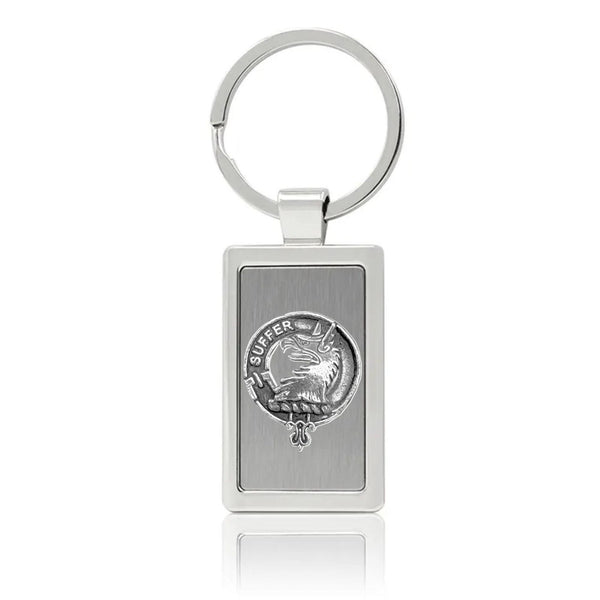 Haldane Clan Crest Stainless Steel Key Ring