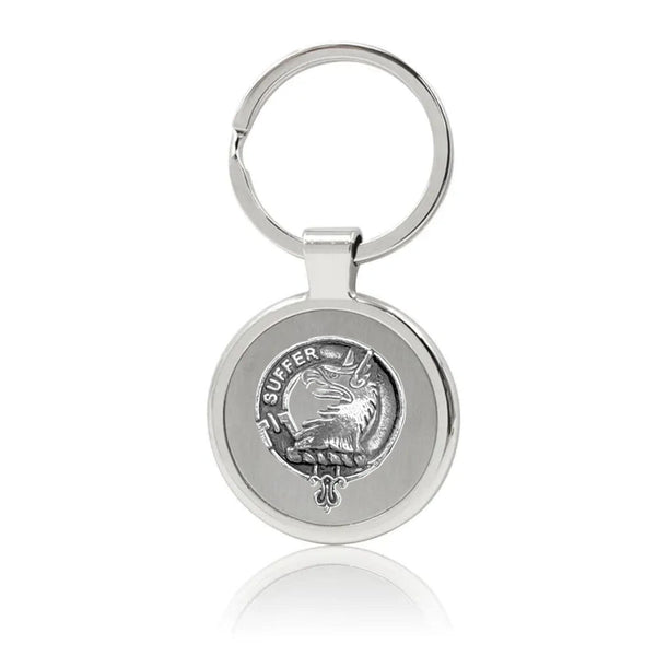 Haldane Clan Crest Stainless Steel Key Ring