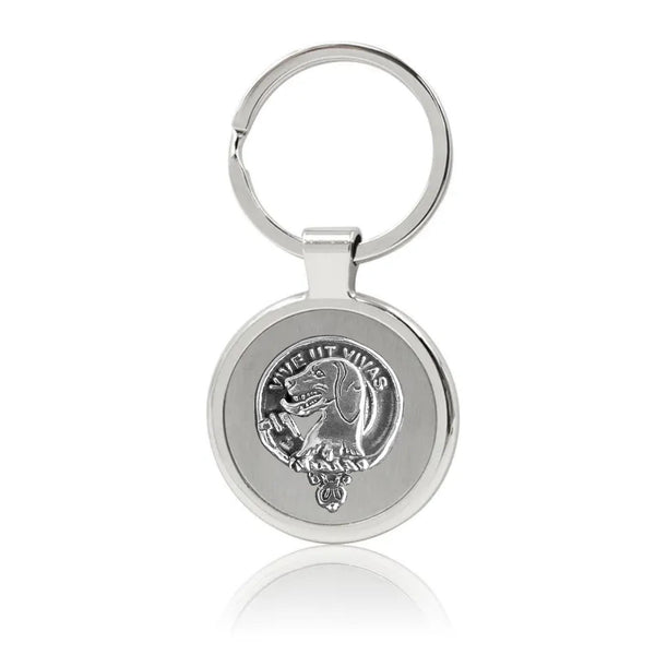 Hall Clan Clan Crest Stainless Steel Key Ring
