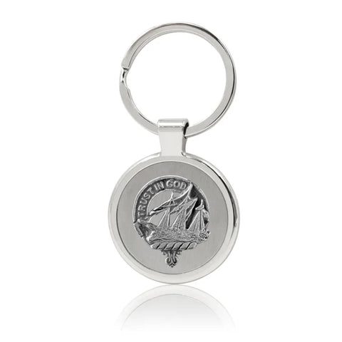Harkness Clan Clan Crest Stainless Steel Key Ring