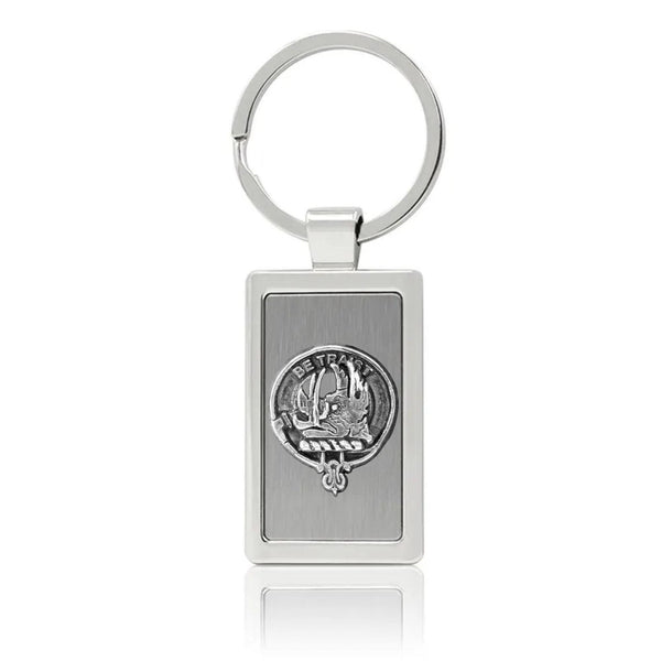 Innes Clan Crest Stainless Steel Key Ring