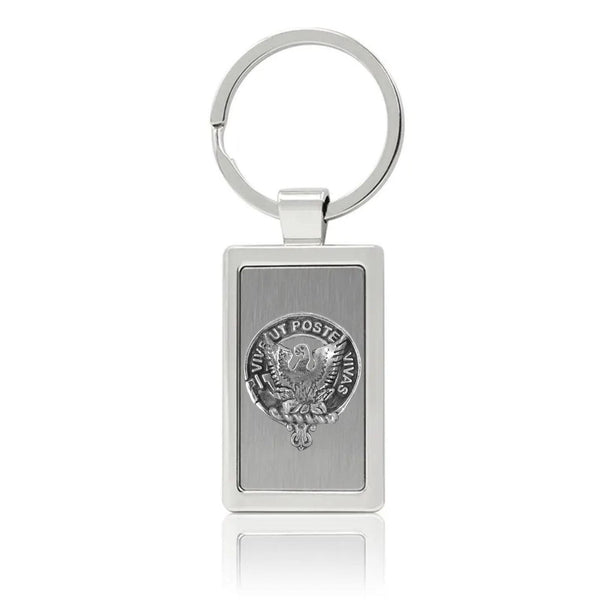 Johnston Caskieben Clan Crest Stainless Steel Key Ring