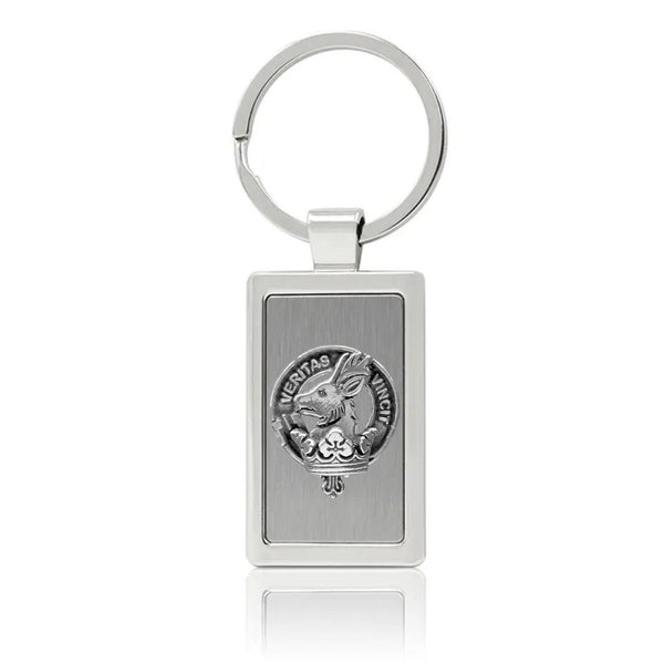 Keith Clan Crest Stainless Steel Key Ring