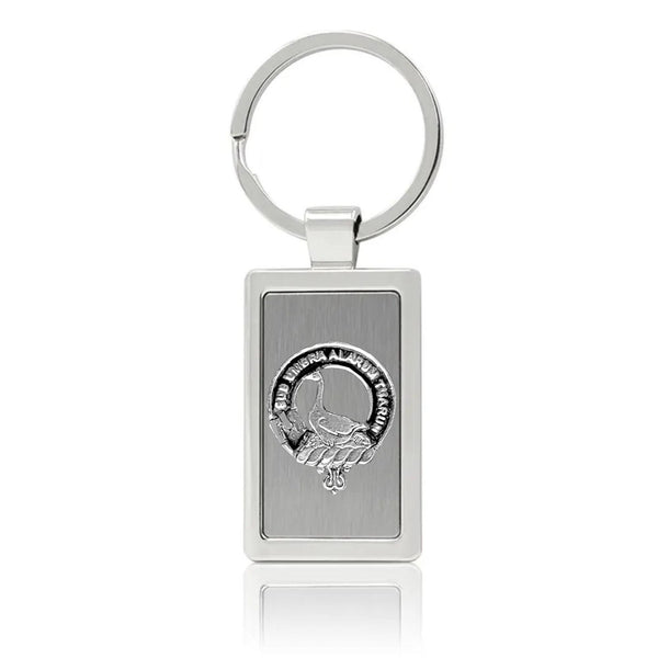 Lauder Clan Crest Stainless Steel Key Ring