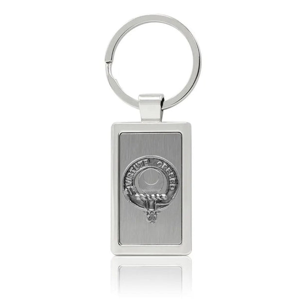 Leask Clan Crest Stainless Steel Key Ring