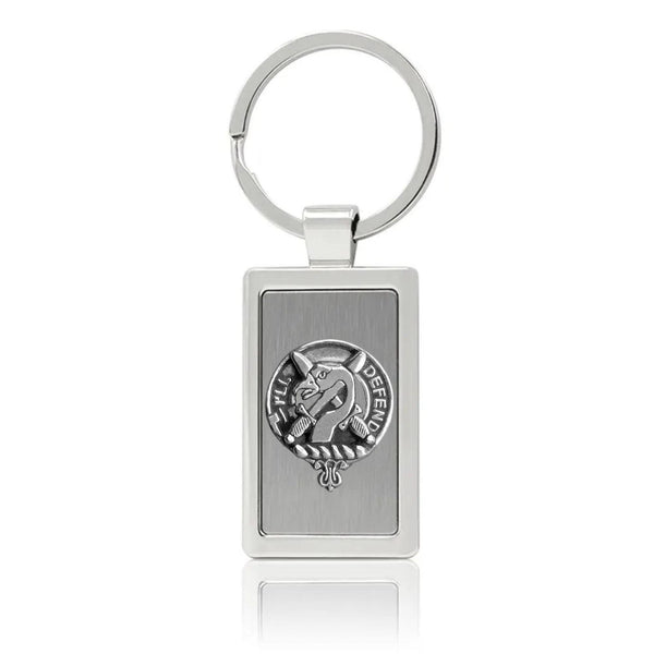 Lennox Clan Crest Stainless Steel Key Ring