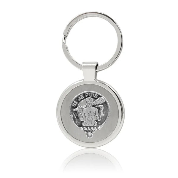 Livingston Clan Crest Stainless Steel Key Ring