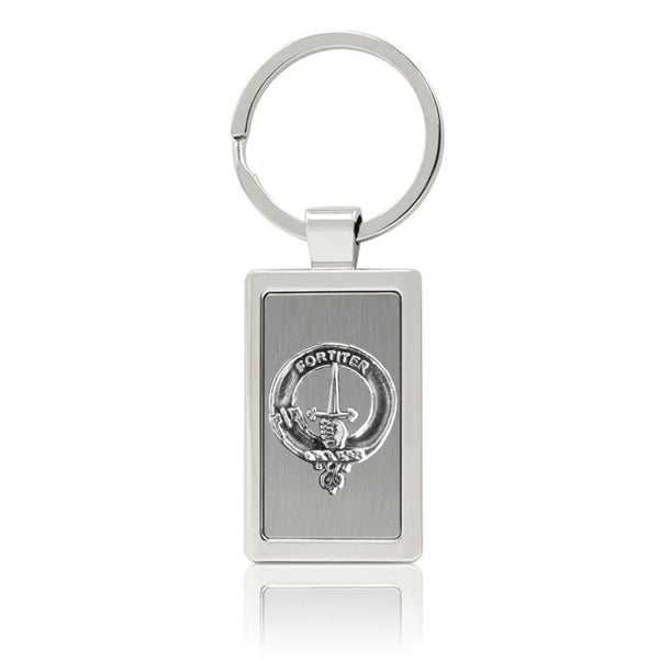 MacAlister Clan Crest Stainless Steel Key Ring