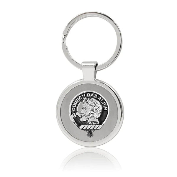 MacAlpine Clan Crest Stainless Steel Key Ring