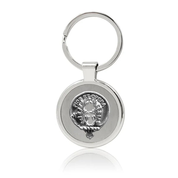 MacArthur Clan Crest Stainless Steel Key Ring