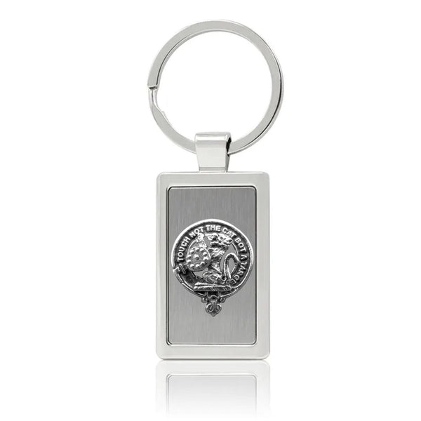 MacBain Clan Crest Stainless Steel Key Ring
