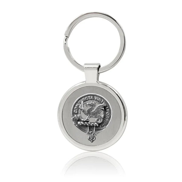 MacBeth Clan Crest Stainless Steel Key Ring