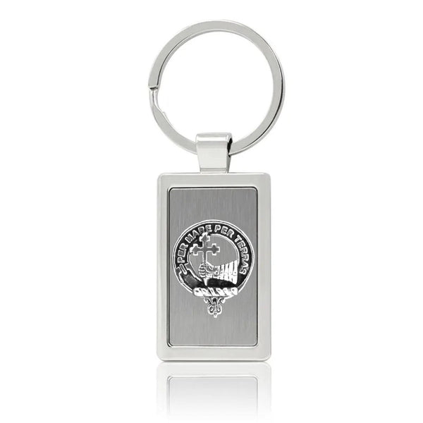 MacDonald Sleat Clan Crest Stainless Steel Key Ring