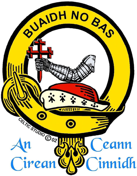 MacDougall Clan Crest Stainless Steel Key Ring