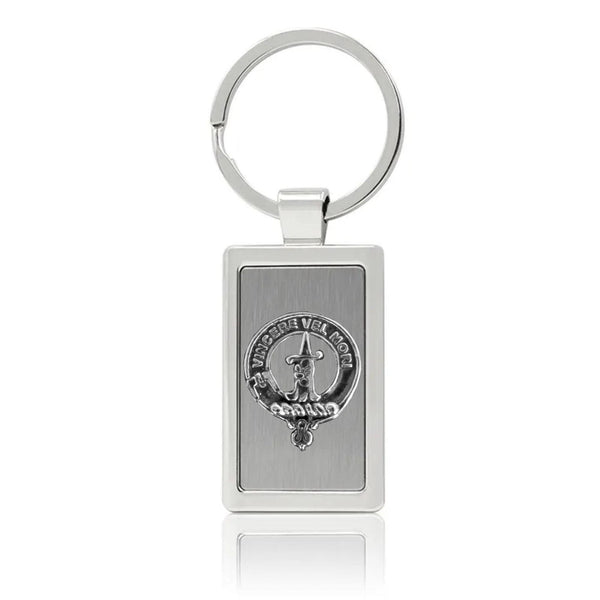 MacDowell Clan Crest Stainless Steel Key Ring