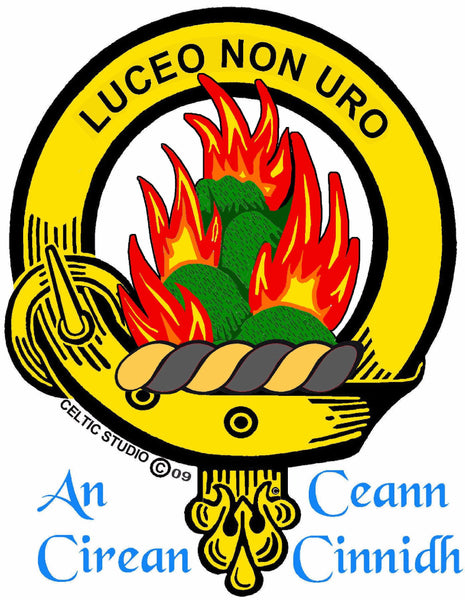 MacKenzie Clan Crest Stainless Steel Key Ring