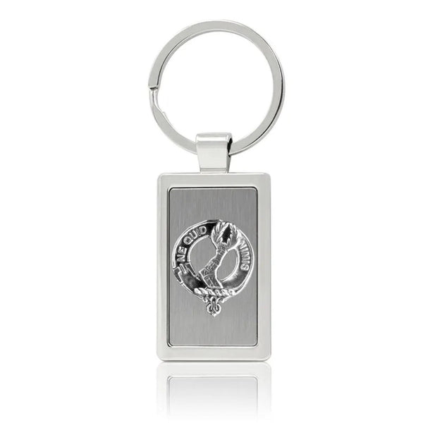 MacKinlay Clan Crest Stainless Steel Key Ring