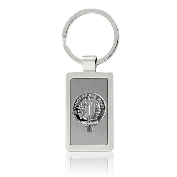MacLaine Clan Crest Stainless Steel Key Ring
