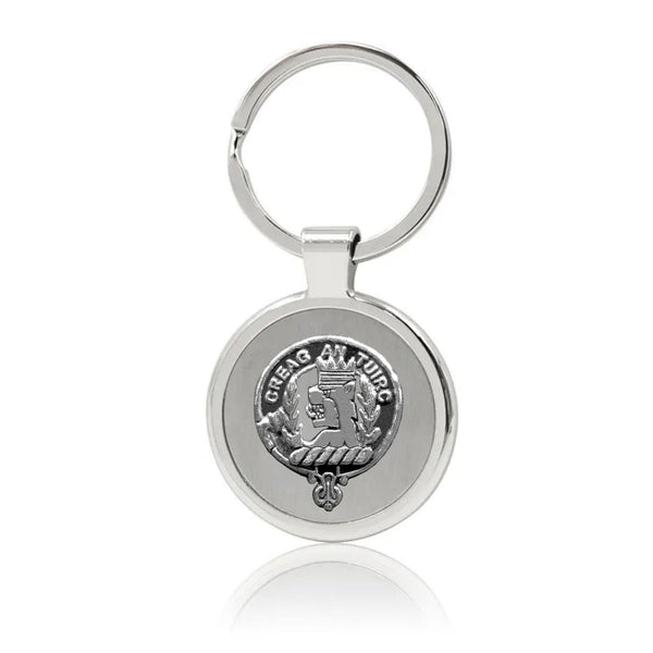 MacLaren Clan Crest Stainless Steel Key Ring