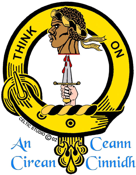 MacLellan Clan Crest Stainless Steel Key Ring