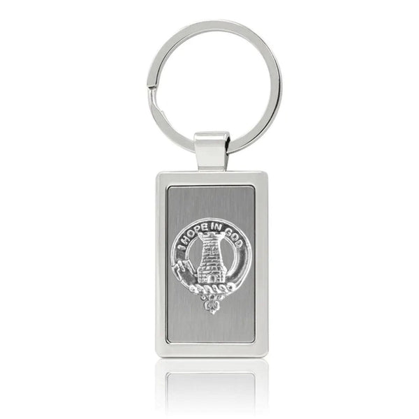 MacNaughton Clan Crest Stainless Steel Key Ring