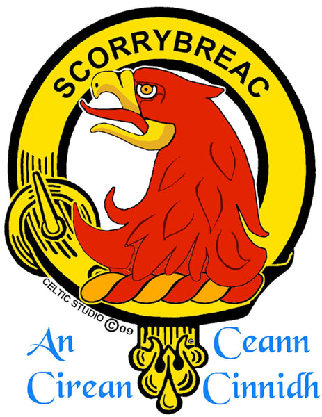 MacNicol Clan Crest Stainless Steel Key Ring