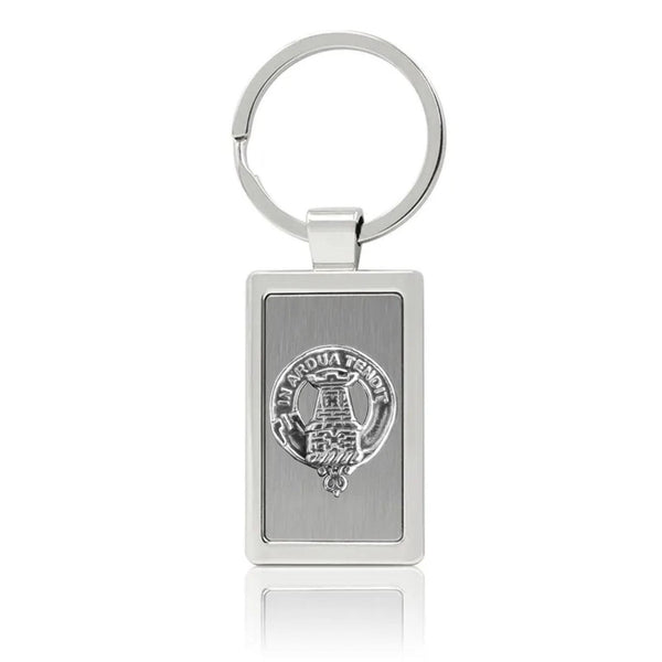 Malcolm Clan Crest Stainless Steel Key Ring