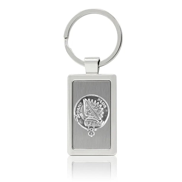 Marr Clan Crest Stainless Steel Key Ring