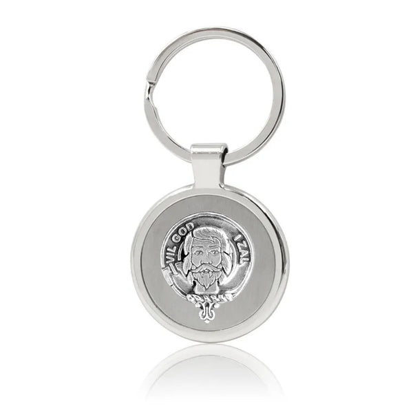 Menzies Clan Crest Stainless Steel Key Ring