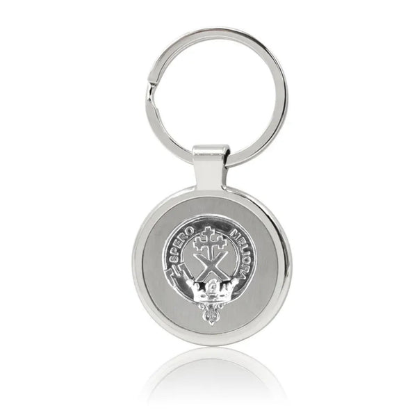 Moffat Clan Crest Stainless Steel Key Ring