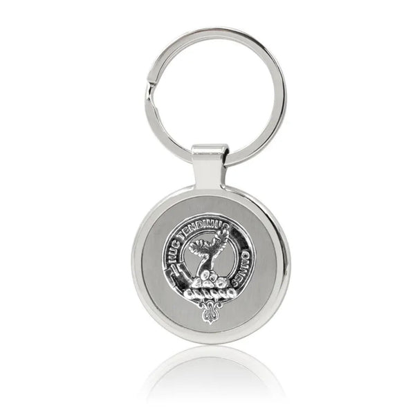 Paterson Clan Crest Stainless Steel Key Ring