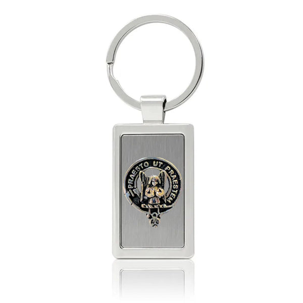 Preston Clan Crest Stainless Steel Key Ring