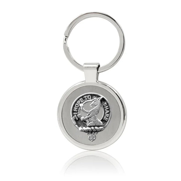 Riddell Clan Crest Stainless Steel Key Ring