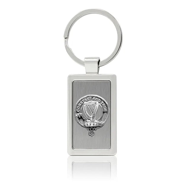 Rose Clan Crest Stainless Steel Key Ring