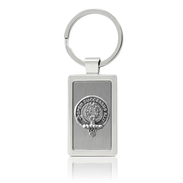 Ross Clan Crest Stainless Steel Key Ring