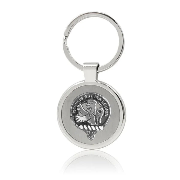 Stuart Clan Crest Stainless Steel Key Ring