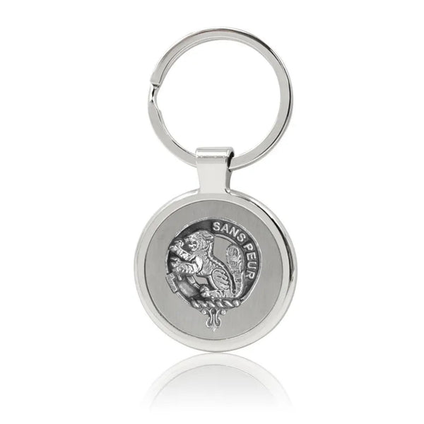 Sutherland Clan Crest Stainless Steel Key Ring