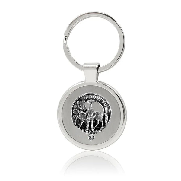 Trotter Clan Crest Stainless Steel Key Ring
