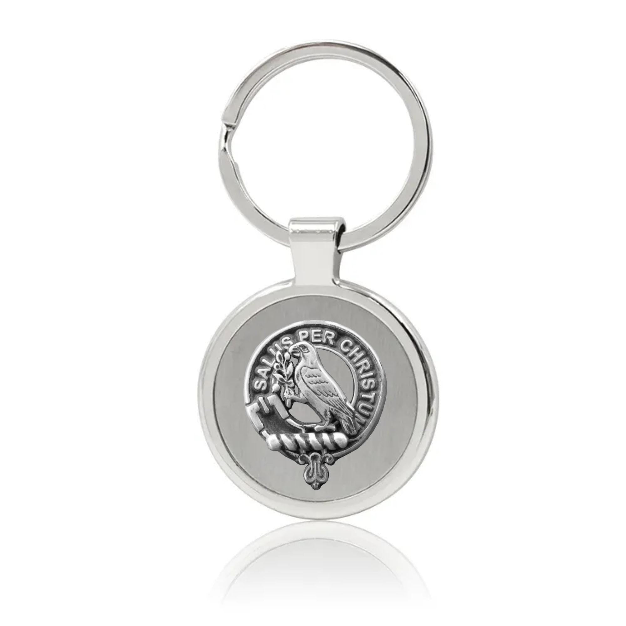 Abernethy Clan Crest Stainless Steel Key Ring