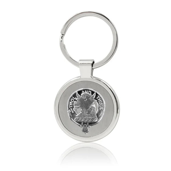 Tweedie Clan Crest Stainless Steel Key Ring