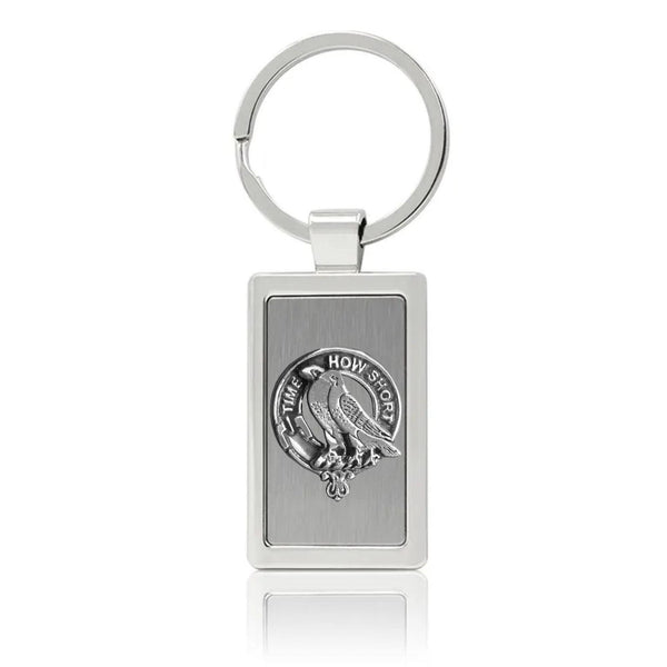 Akins Clan Crest Stainless Steel Key Ring